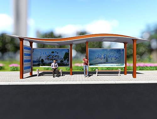 龍頭鳳尾，筆走龍蛇！蘊含書法的現代風格城市公交站臺